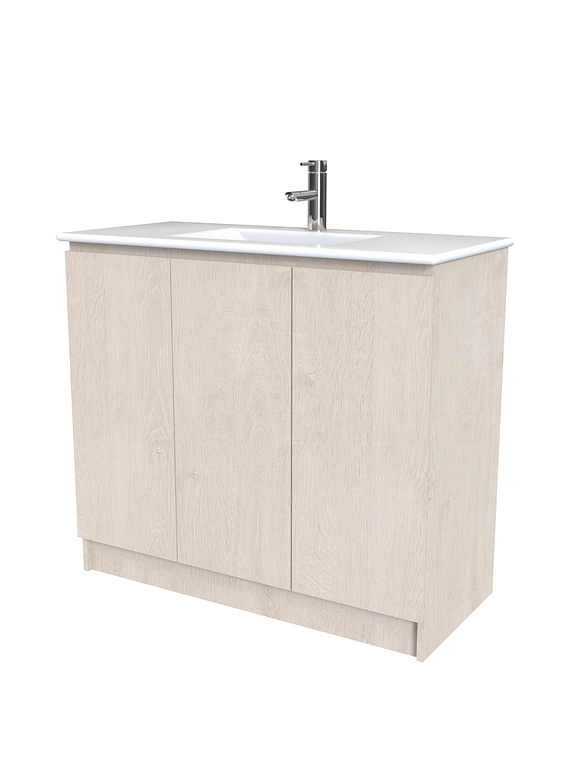 Mueble vanitorio al piso  de 120  cm con cubierta de loza M0-1201  / Provenzal 1