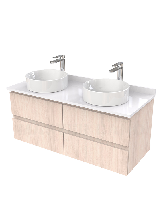 Mueble Vanitorio  para lavamanos sobreponer simple de 120 cm M4-1230-SPA / Nougat 1