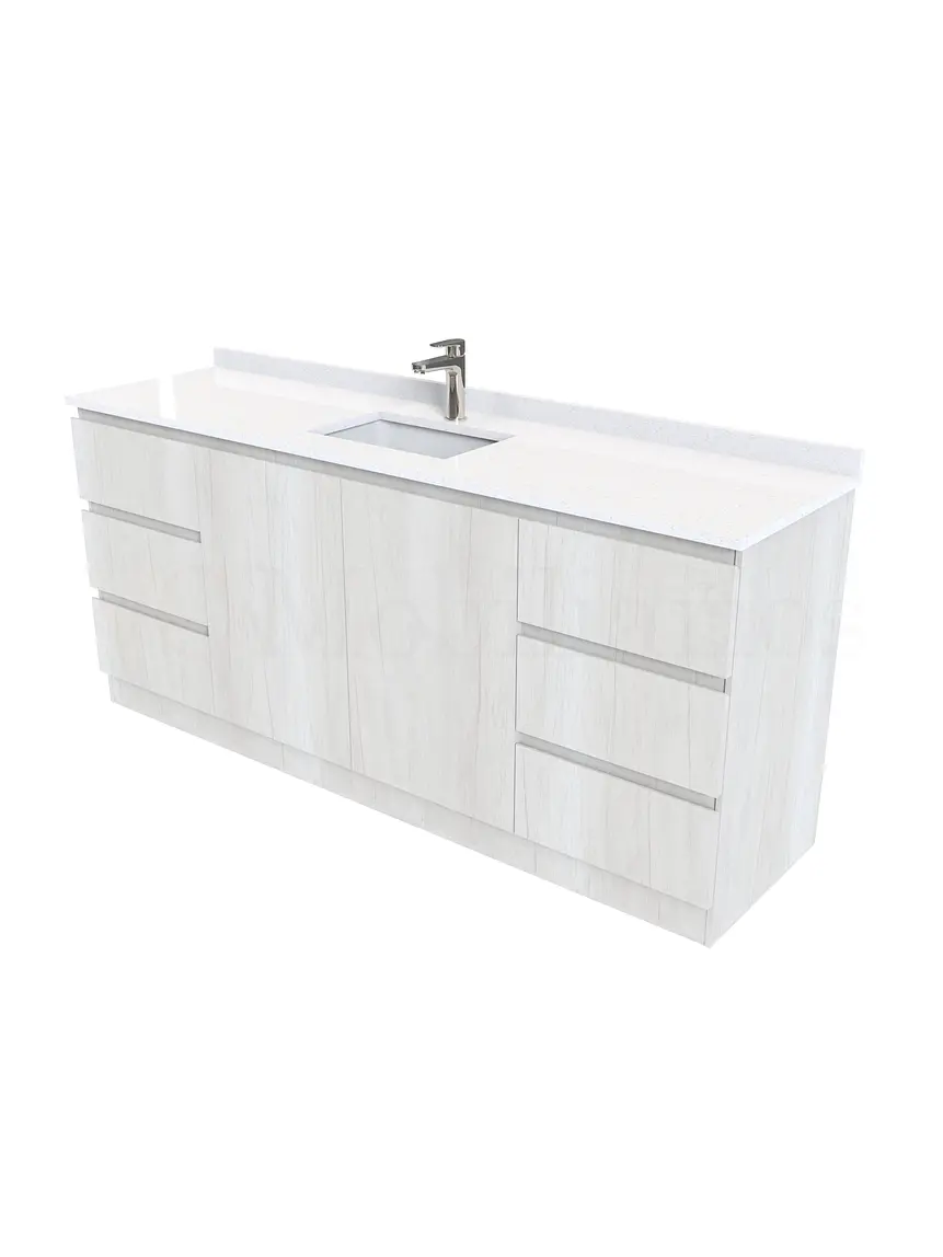 Mueble vanitorio simple al piso de 160 cm / M2-1638 / Toscana 2
