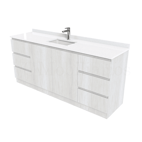 Mueble vanitorio simple al piso de 160 cm / M2-1638 / Toscana