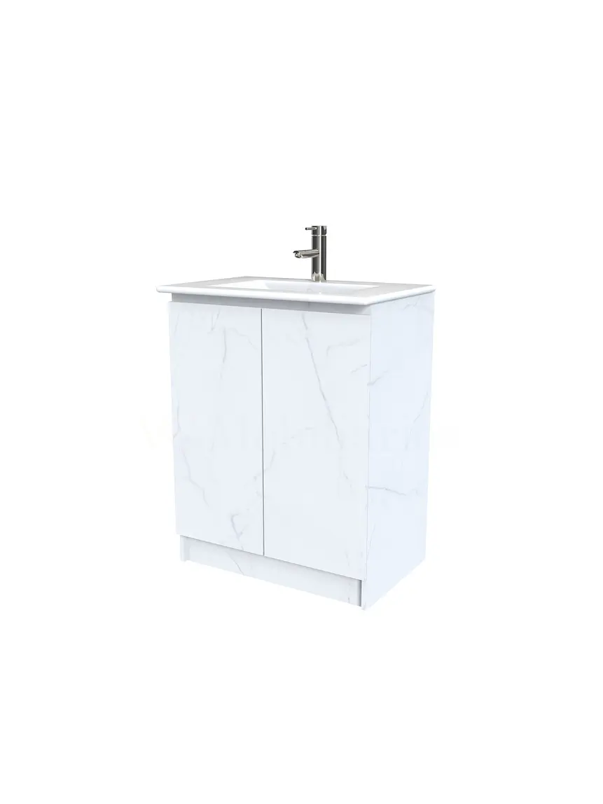 Mueble vanitorio al piso  de 50  cm con cubierta de loza M0-501  / Marmara 1