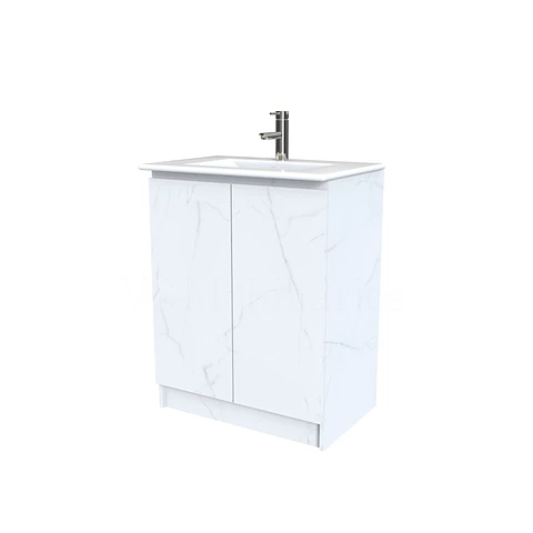 Mueble vanitorio al piso  de 50  cm con cubierta de loza M0-501  / Marmara