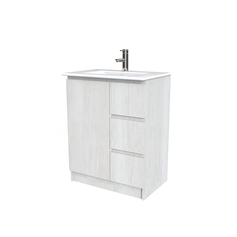 Mueble vanitorio al piso  de 60  cm con cubierta de loza M2-601  / Toscana