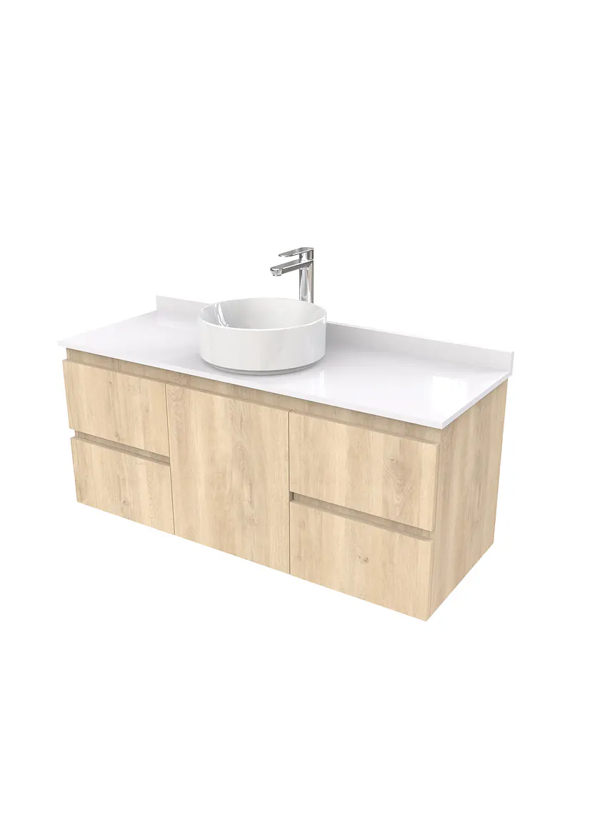 Mueble Vanitorio  aereo para lavamanos sobreponer simple de 120 cm M2-1230-SPA / Jerez 1