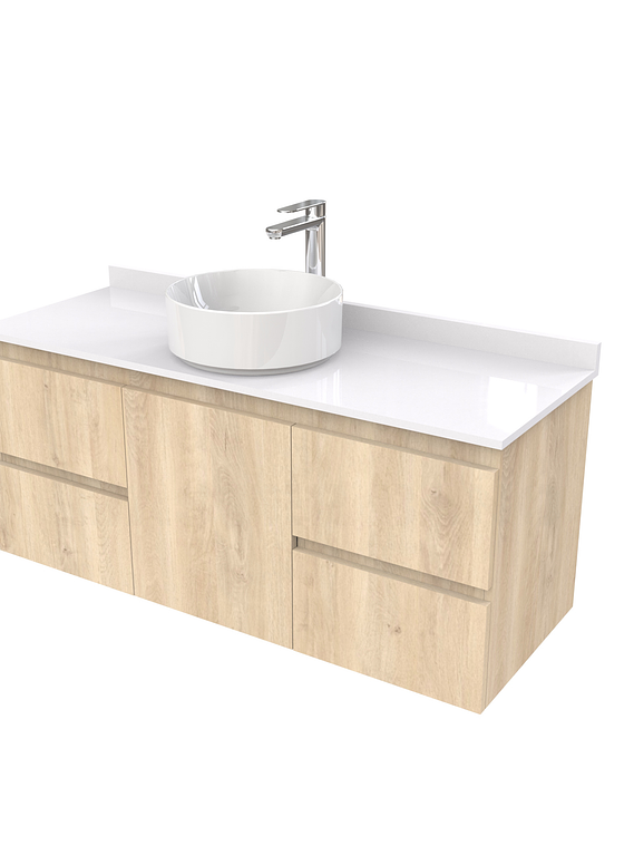 Mueble Vanitorio  aereo para lavamanos sobreponer simple de 120 cm M2-1230-SPA / Jerez 1