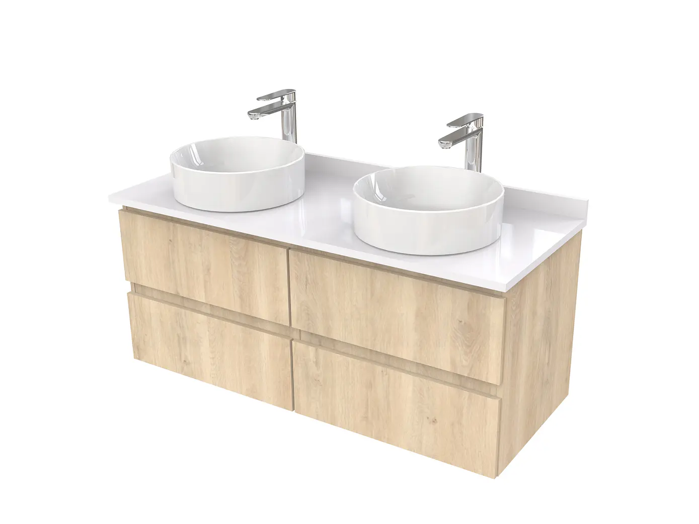 Mueble Vanitorio  para lavamanos sobreponer simple de 120 cm M4-1230-SPA / Jerez 1