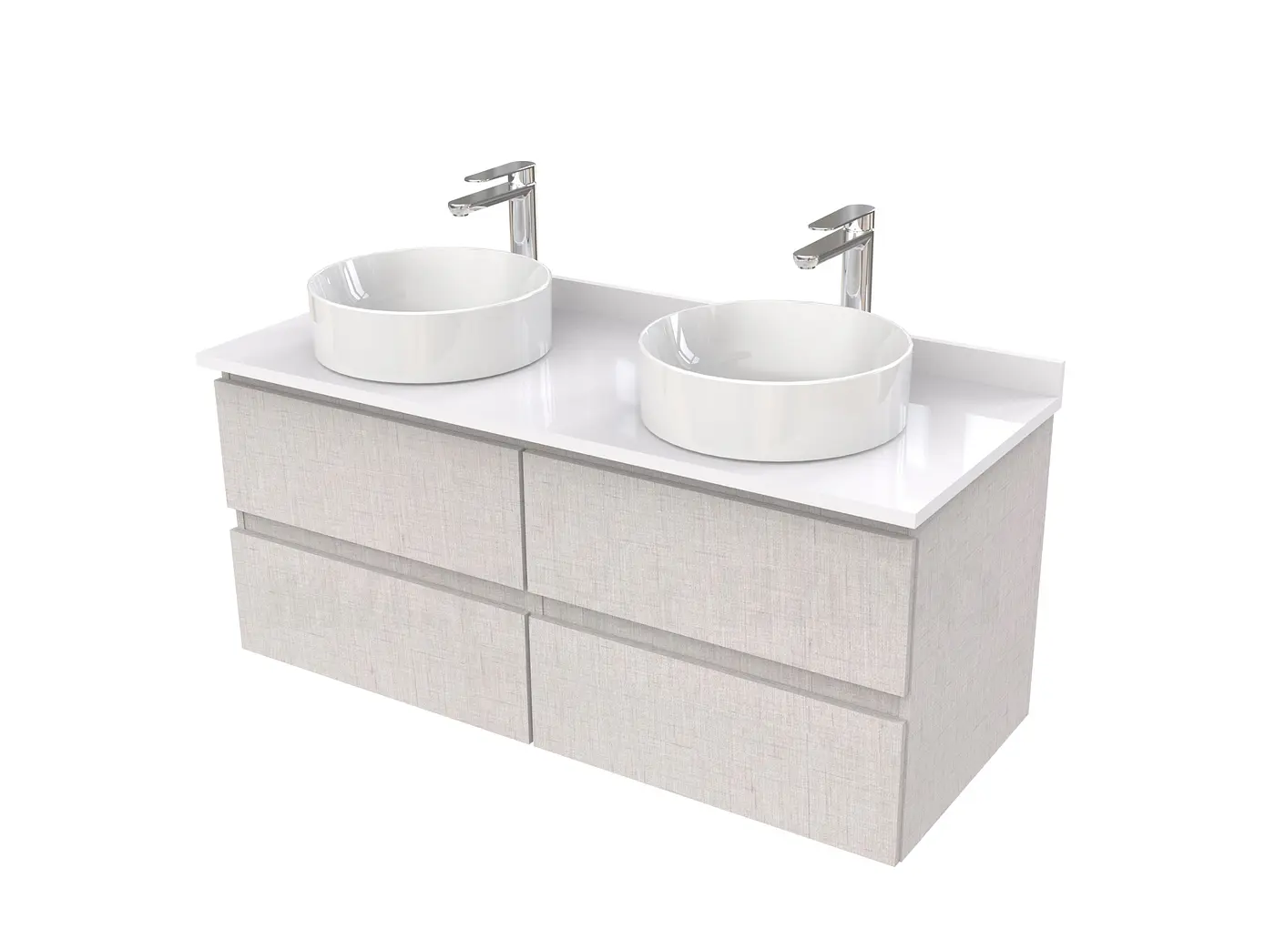 Mueble Vanitorio  para lavamanos sobreponer simple de 120 cm M4-1230-SPA / Giorno 1