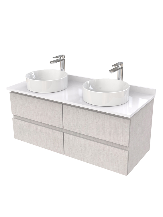 Mueble Vanitorio  para lavamanos sobreponer simple de 120 cm M4-1230-SPA / Giorno 1