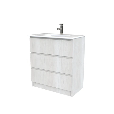 Mueble vanitorio al piso  de 80  cm con cubierta de loza M3-801  / Toscana