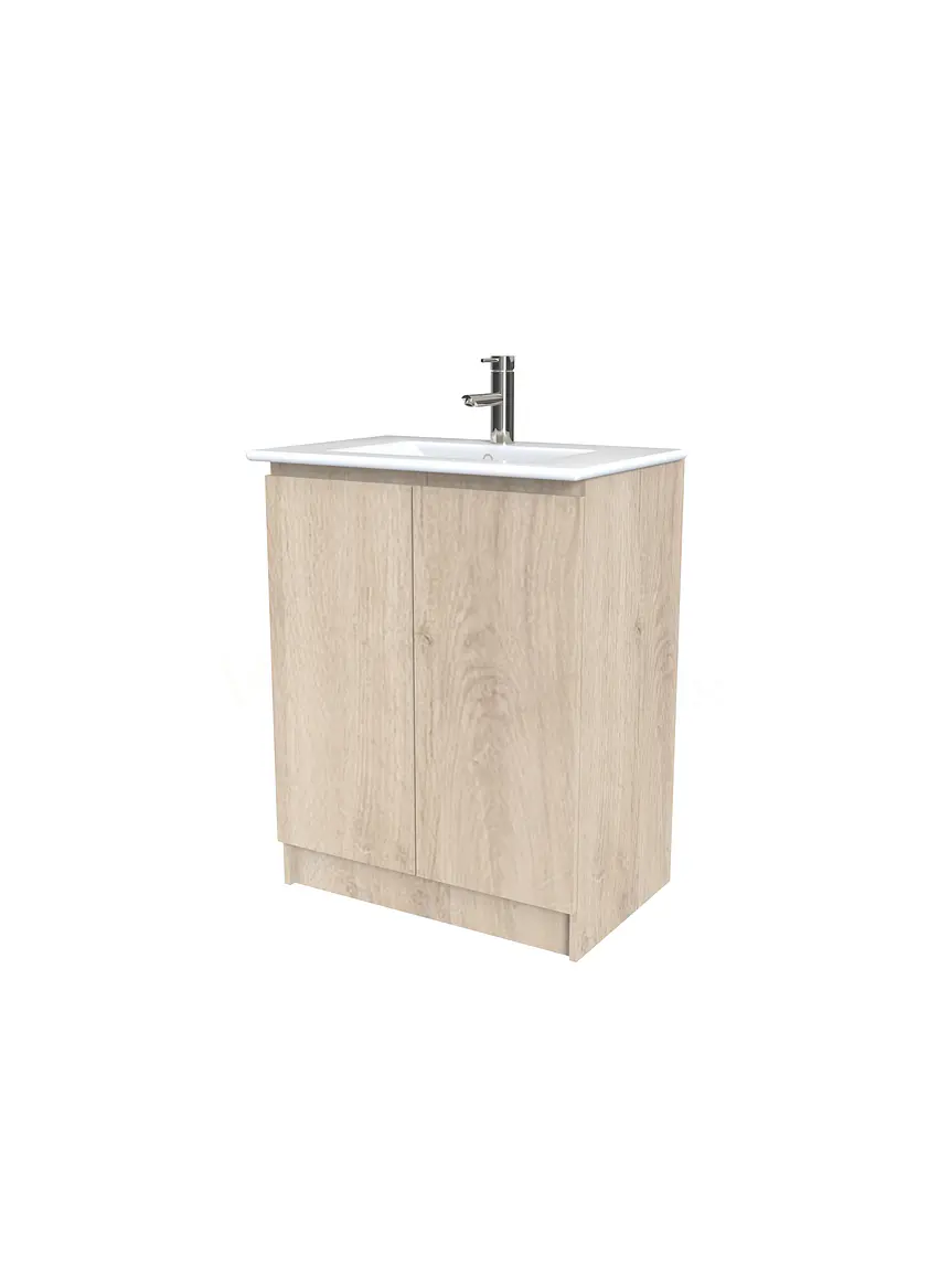 Mueble vanitorio al piso  de 50  cm con cubierta de loza M0-501  / Jerez 1