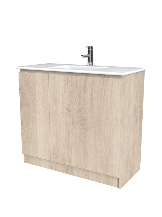 Mueble vanitorio al piso  de 120  cm con cubierta de loza M0-1201  / Jerez 1