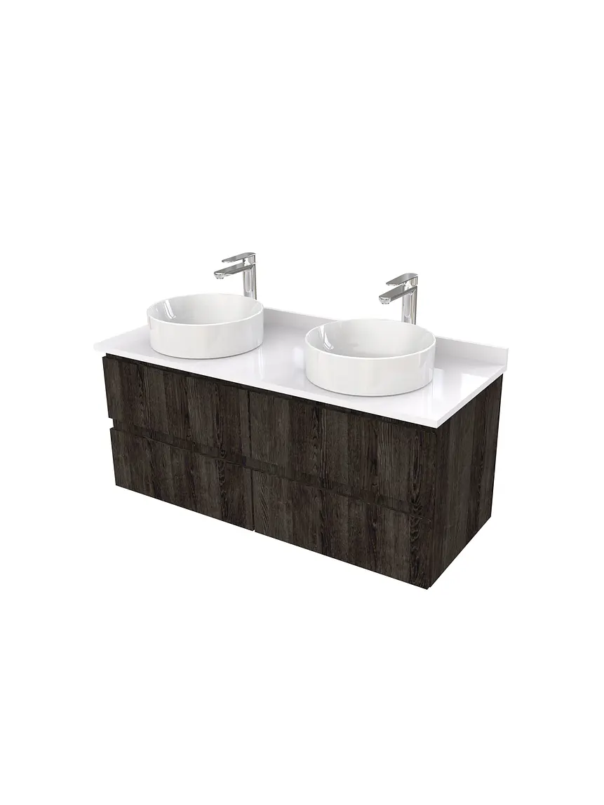Mueble Vanitorio  para lavamanos sobreponer simple de 120 cm M4-1230-SPA / Espresso 1