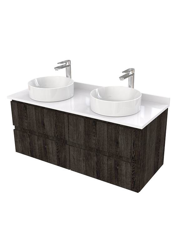 Mueble Vanitorio  para lavamanos sobreponer simple de 120 cm M4-1230-SPA / Espresso 1