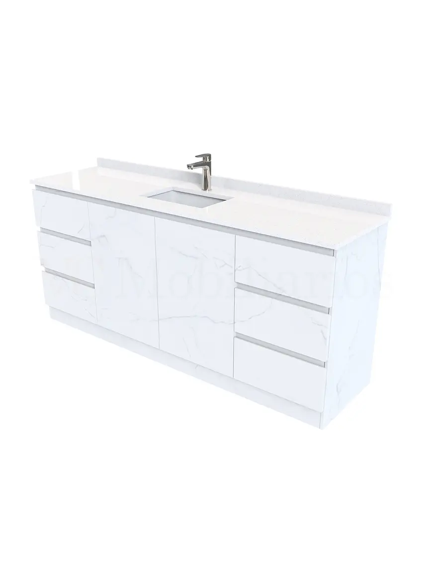 Mueble vanitorio simple al piso de 160 cm / M2-1638 / Marmara 2