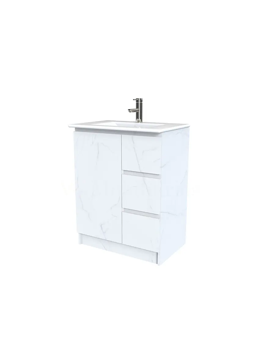 Mueble vanitorio al piso  de 60  cm con cubierta de loza M2-601  / Marmara 1