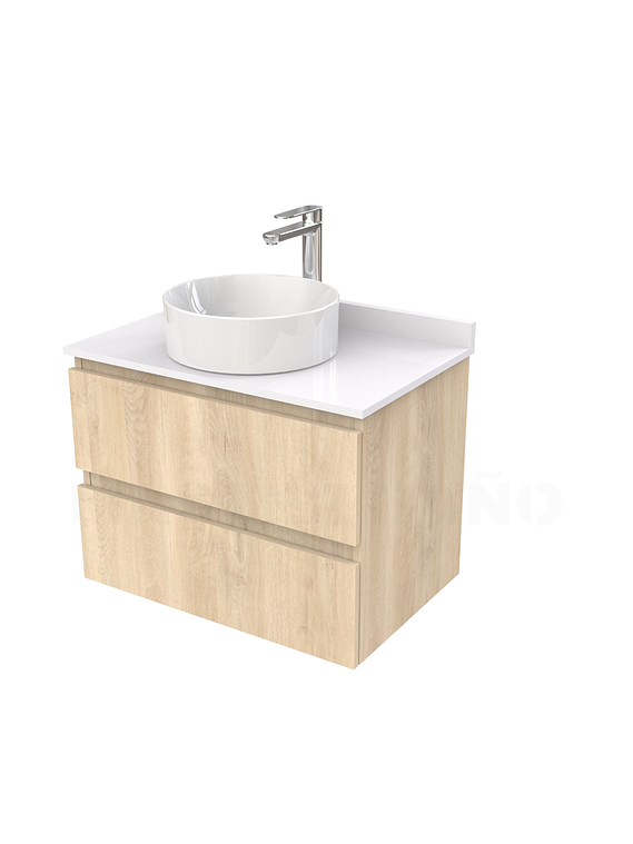Mueble Vanitorio  para lavamanos sobreponer simple de 60 cm M2-630-SPA / Jerez 1