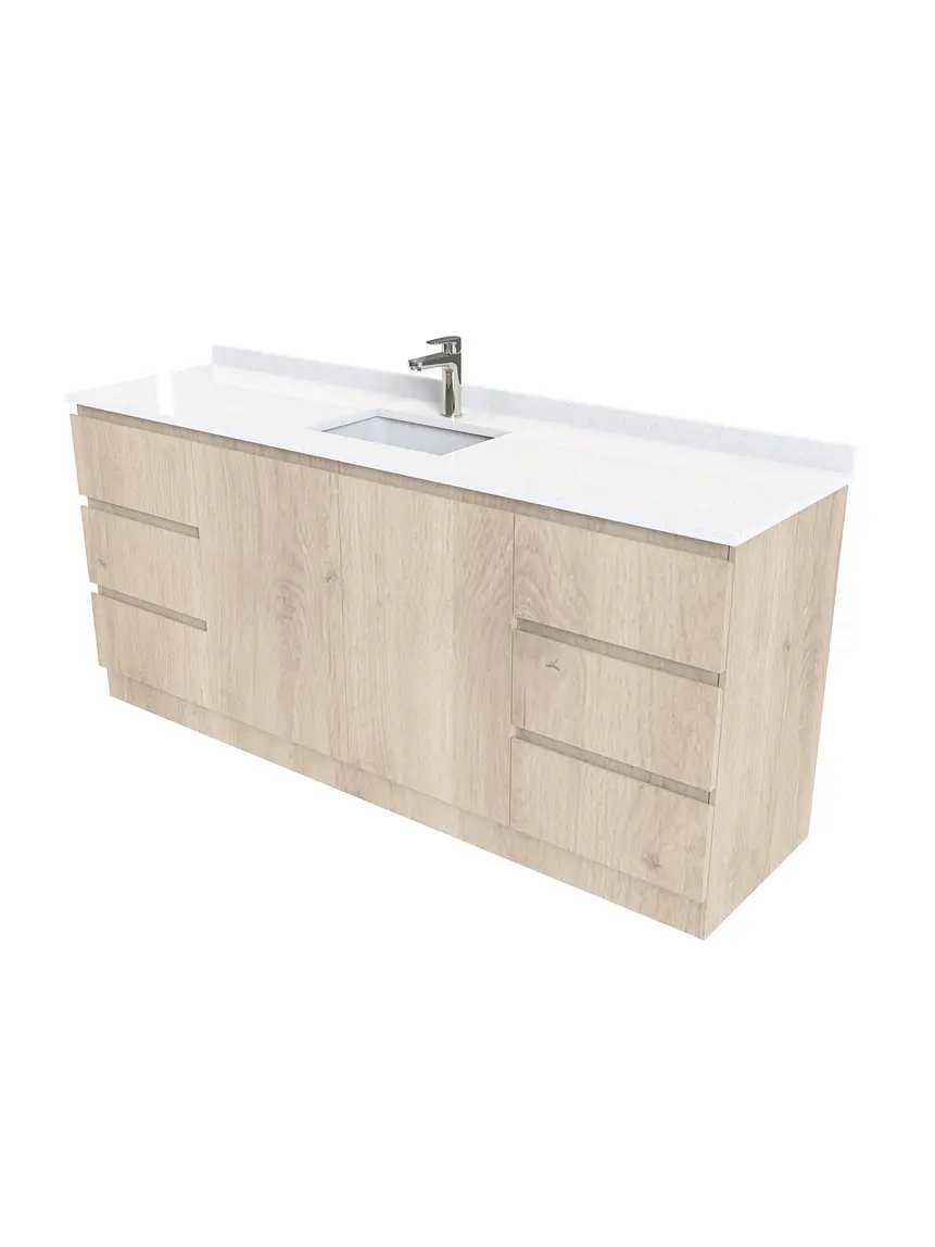 Mueble vanitorio simple al piso de 160 cm / M2-1638 / Jerez 2