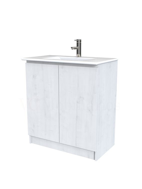 Mueble vanitorio al piso  de 70  cm con cubierta de loza M0-701  / Alaska 1