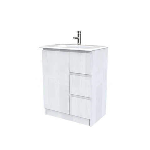 Mueble vanitorio al piso  de 60  cm con cubierta de loza M2-601  / Legno