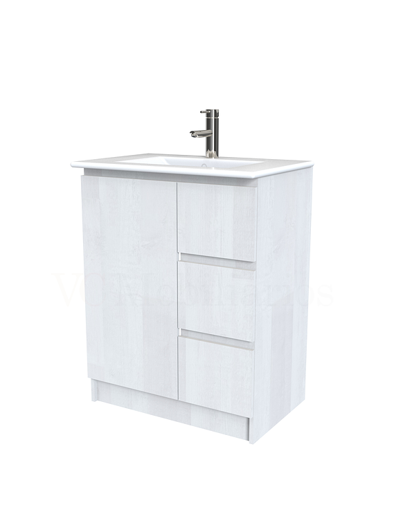 Mueble vanitorio al piso  de 60  cm con cubierta de loza M2-601  / Legno 1