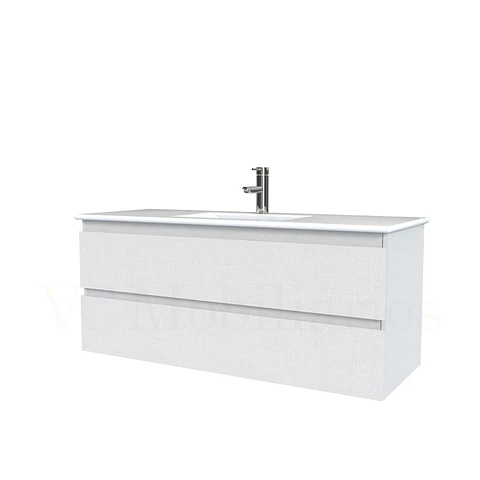 Mueble vanitorio aereo con cubierta de loza de 100 cm / M3-1001-A / Giorno