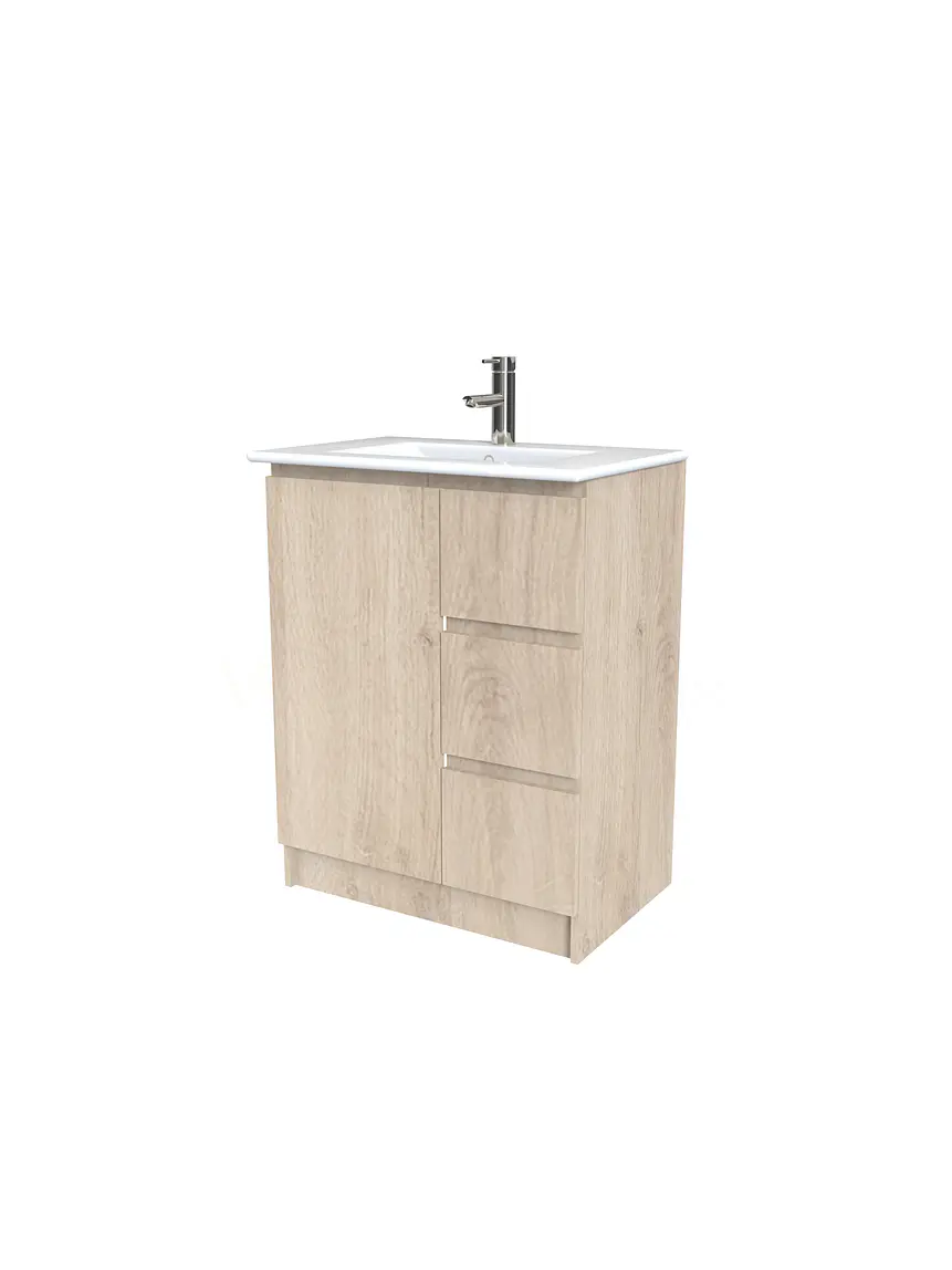 Mueble vanitorio al piso  de 60  cm con cubierta de loza M2-601  / Jerez 1