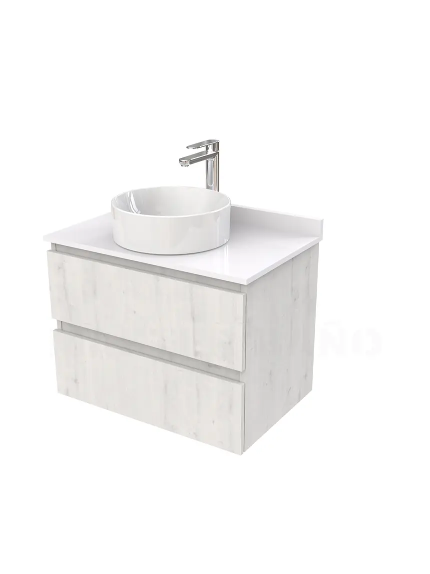 Mueble Vanitorio  para lavamanos sobreponer simple de 70 cm M2-730-SPA / Alaska 1