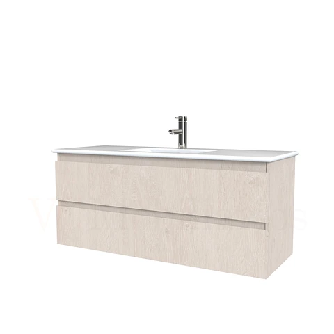 Mueble vanitorio aereo con cubierta de loza de 100 cm / M3-1001-A / Provenzal