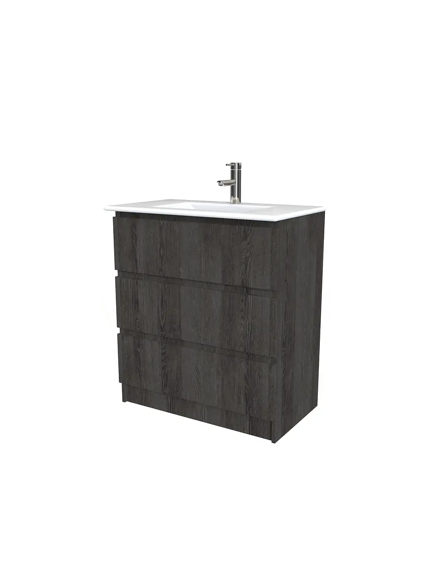 Mueble vanitorio al piso  de 90  cm con cubierta de loza M3-901  / Expresso 1