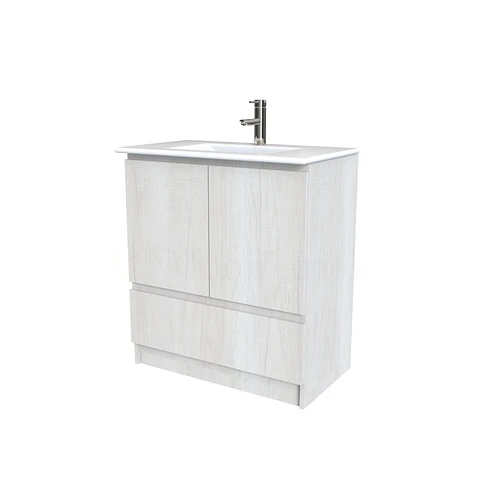 Mueble vanitorio al piso  de 80  cm con cubierta de loza M4-801  / Toscana