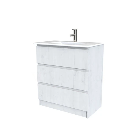 Mueble vanitorio al piso  de 90  cm con cubierta de loza M3-901  / Alaska