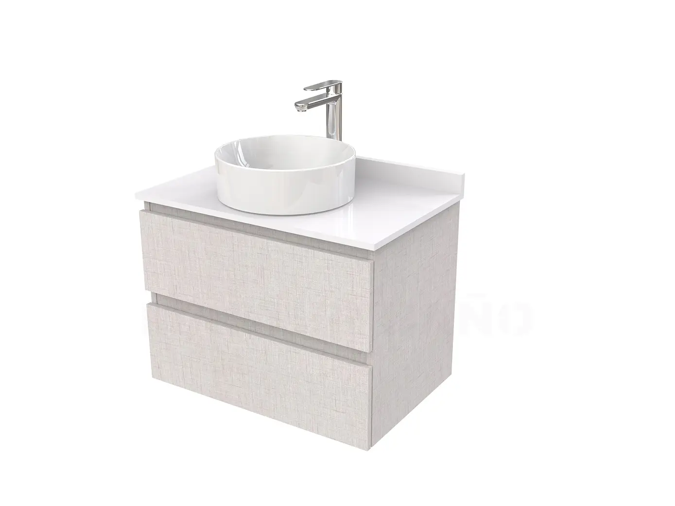 Mueble Vanitorio  para lavamanos sobreponer simple de 60 cm M2-630-SPA / Giorno 1