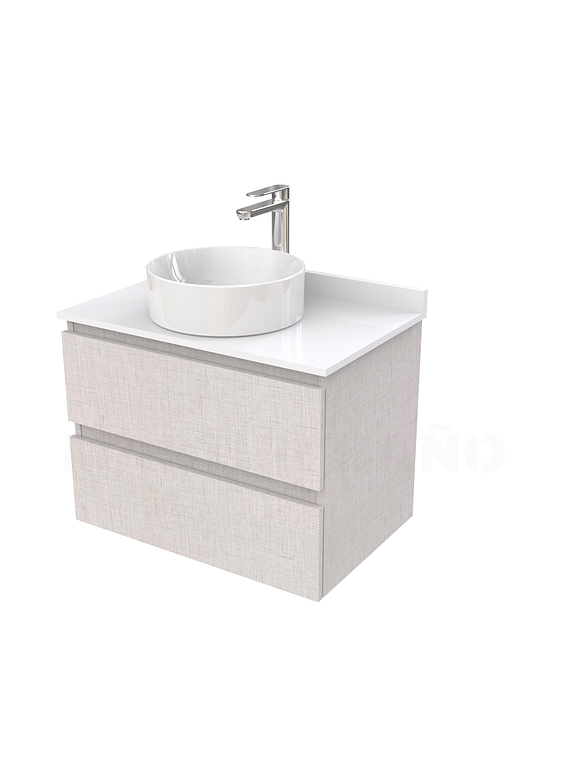 Mueble Vanitorio  para lavamanos sobreponer simple de 60 cm M2-630-SPA / Giorno 1