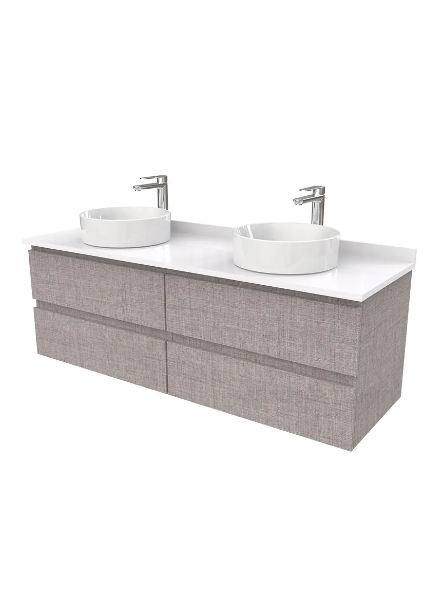 Mueble Vanitorio  para lavamanos sobreponer simple de 170 cm M4-1730-SPA / Notte 1