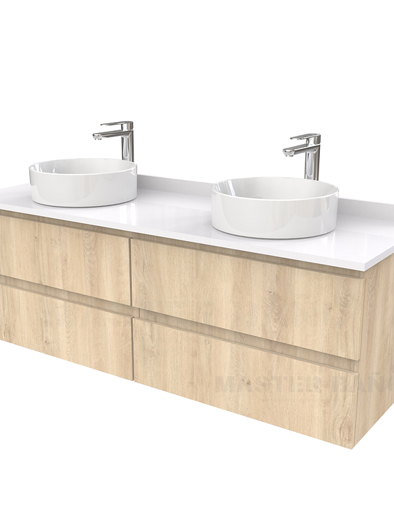 Mueble Vanitorio  para lavamanos sobreponer simple de 170 cm M4-1730-SPA / Jerez 1