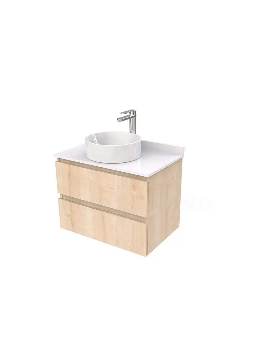 Mueble Vanitorio  para lavamanos sobreponer simple de 70 cm M2-730-SPA / Rustico 1