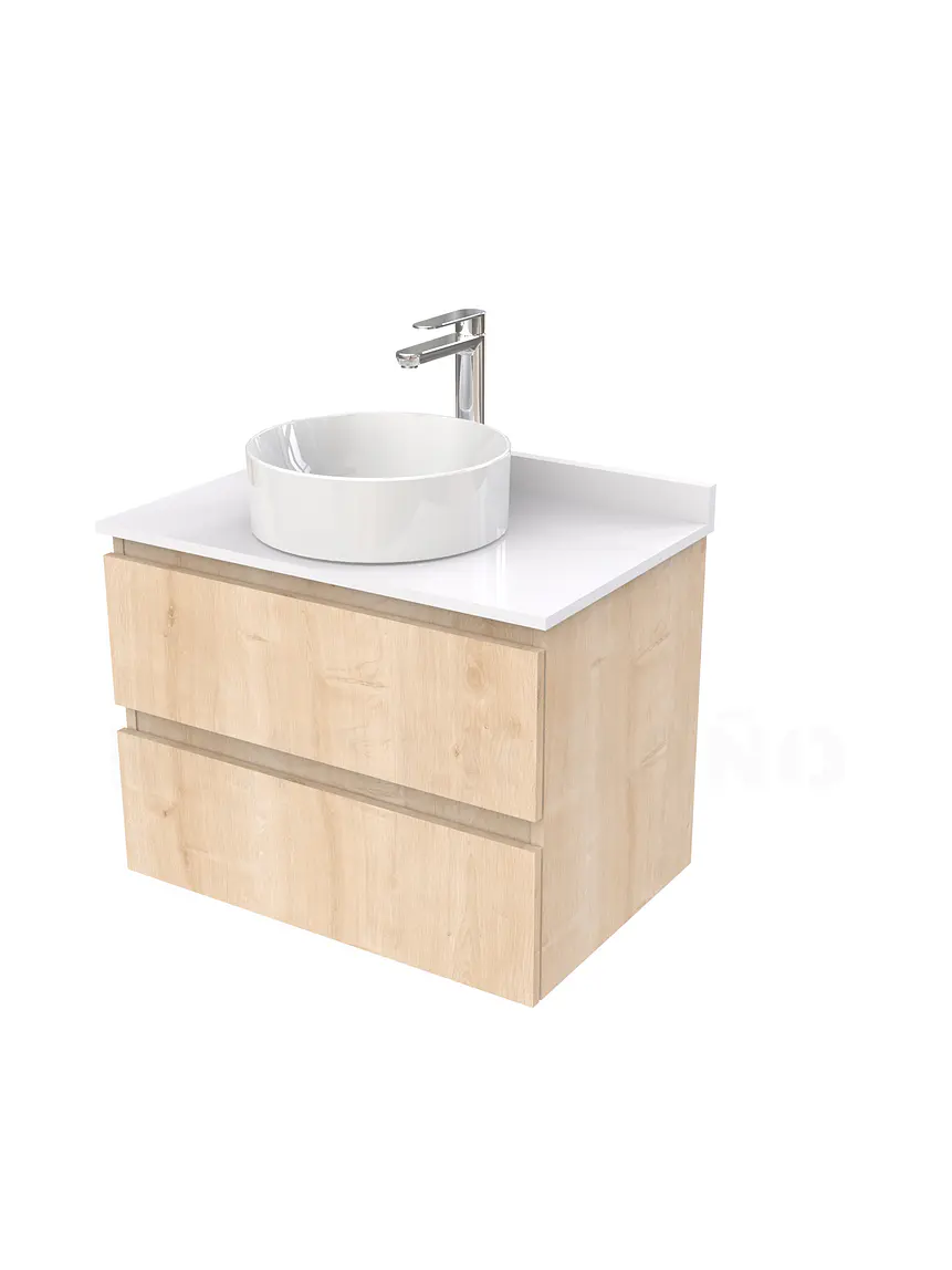 Mueble Vanitorio  para lavamanos sobreponer simple de 70 cm M2-730-SPA / Rustico 1