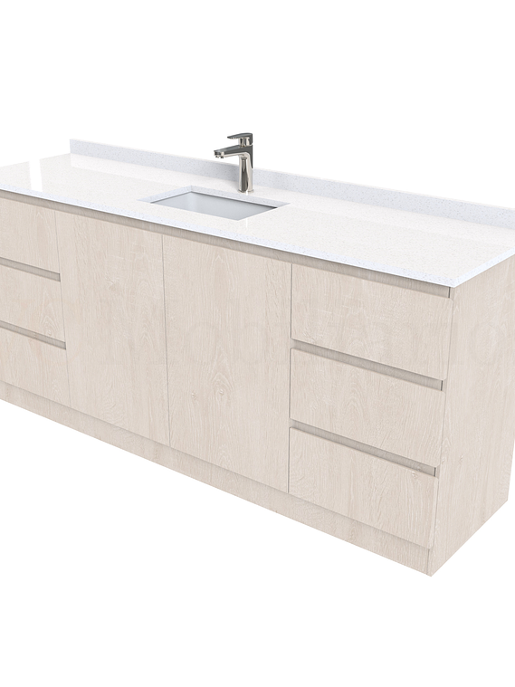 Mueble vanitorio simple al piso de 170 cm / M2-1738 / Provenzal 1