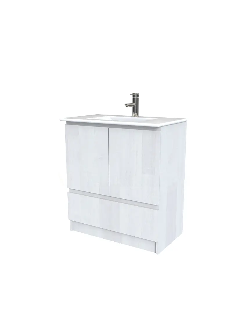 Mueble vanitorio al piso  de 80  cm con cubierta de loza M4-801  / Legno 1