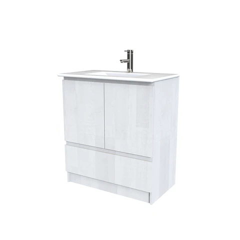 Mueble vanitorio al piso  de 80  cm con cubierta de loza M4-801  / Legno