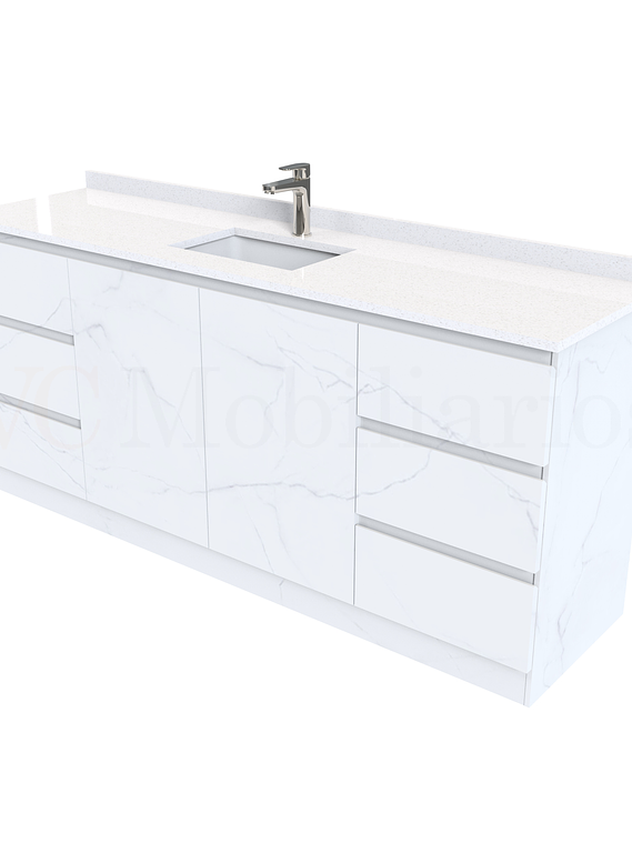 Mueble vanitorio simple al piso de 170 cm / M2-1738 / Marmara 1