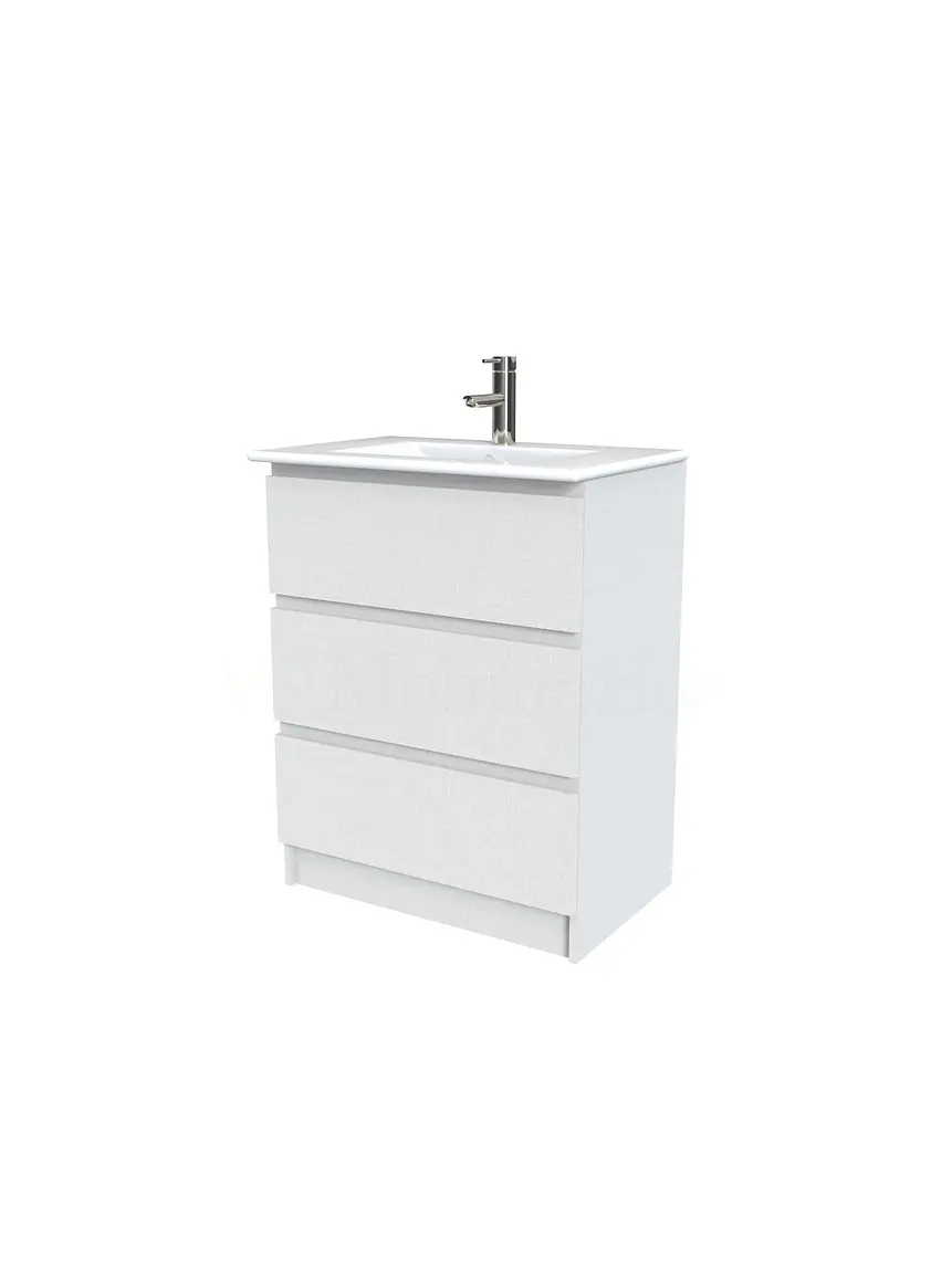 Mueble vanitorio al piso  de 60  cm con cubierta de loza M3-601  / Giorno 1