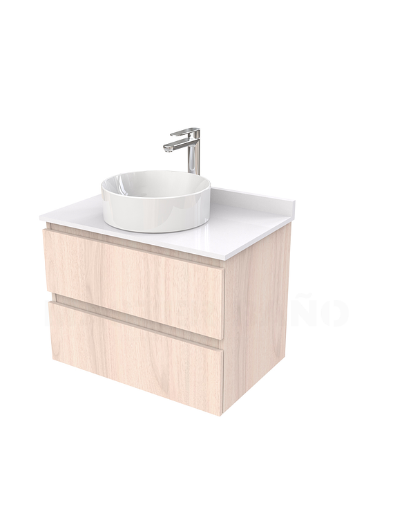 Mueble Vanitorio  para lavamanos sobreponer simple de 70 cm M2-730-SPA / Nougat 1