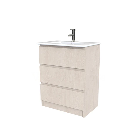 Mueble vanitorio al piso  de 60  cm con cubierta de loza M3-601  / provenzal