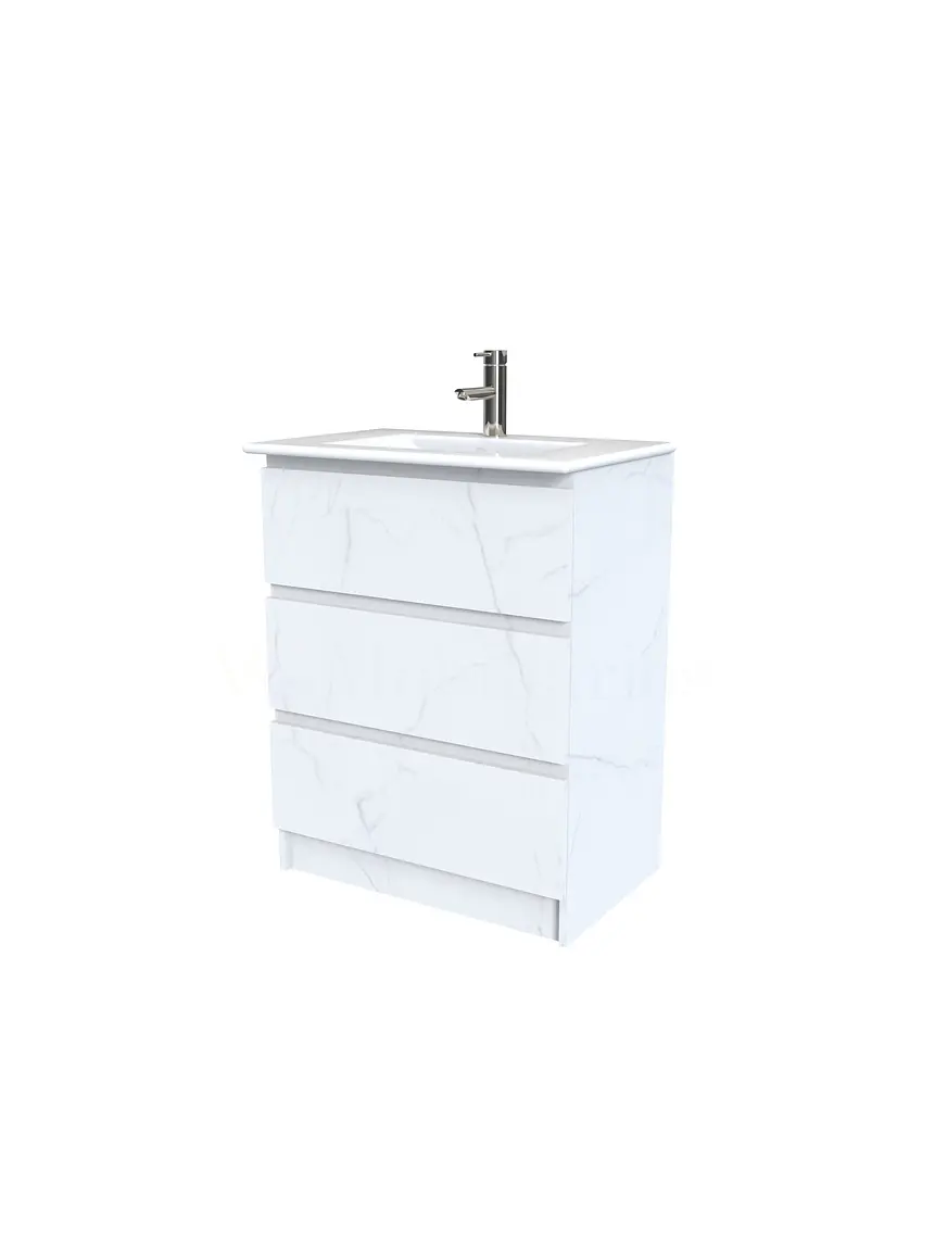 Mueble vanitorio al piso  de 60  cm con cubierta de loza M3-601  / Marmara 1