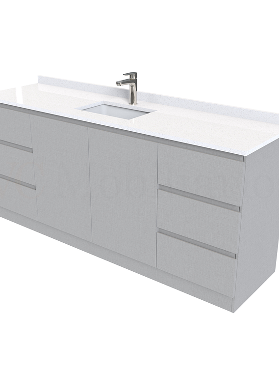 Mueble vanitorio simple al piso de 180 cm / M2-1838 / Carbon  1