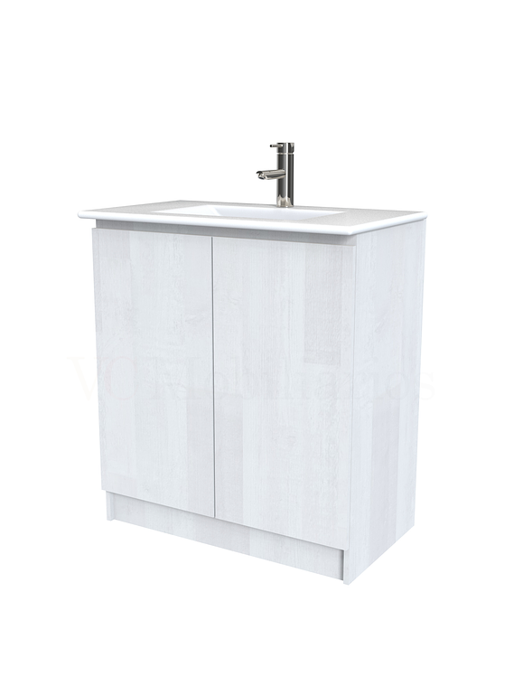 Mueble vanitorio al piso  de 80  cm con cubierta de loza M0-801  / Legno 1