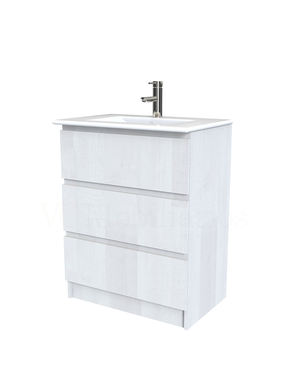 Mueble vanitorio al piso  de 60  cm con cubierta de loza M3-601  / Legno 1