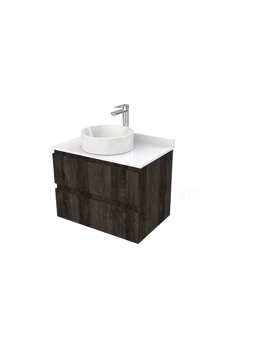 Mueble Vanitorio  para lavamanos sobreponer simple de 70 cm M2-730-SPA / Espresso 1