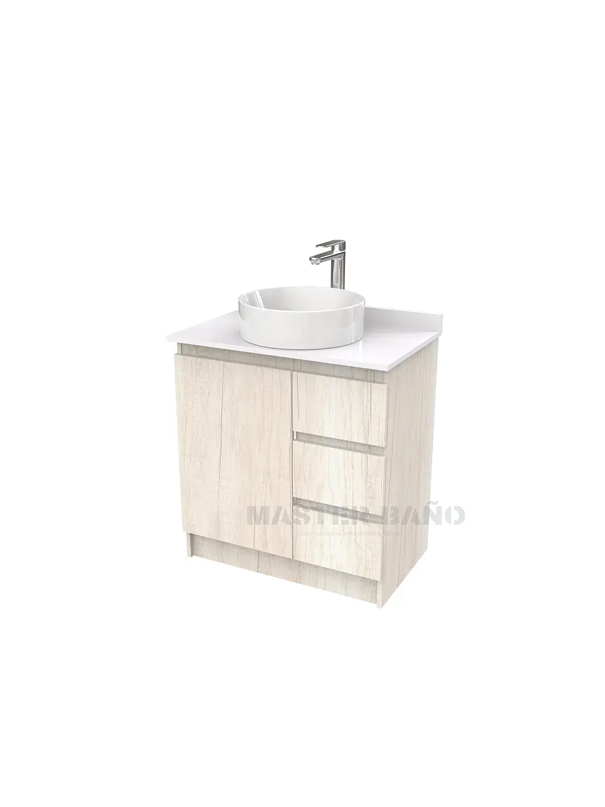 Mueble Vanitorio al piso para lavamanos sobreponer simple de 60 cm M2-630-SPA / Toscana 1